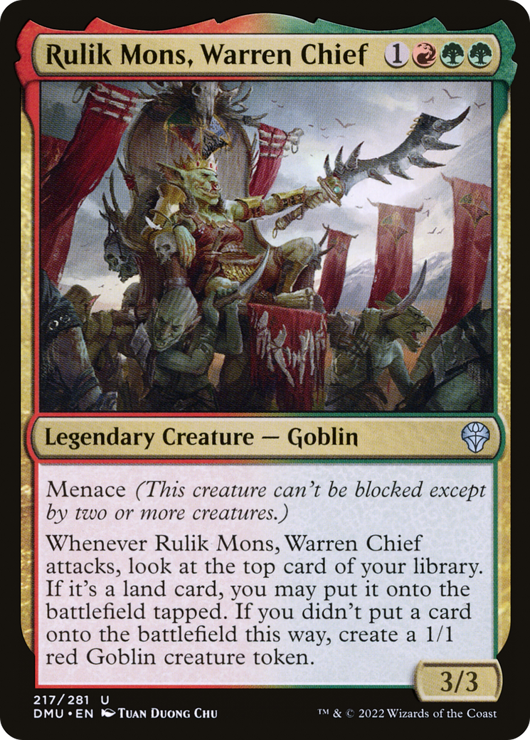 Rulik Mons, Warren Chief [Dominaria United] Foil