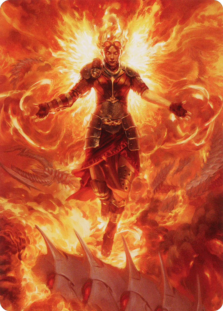 Chandra, Hope's Beacon // Chandra, Hope's Beacon (AMOM-030) - March of the Machine Art Series (Borderless) Foil