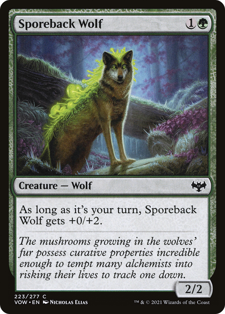 Sporeback Wolf [Innistrad: Crimson Vow] Foil