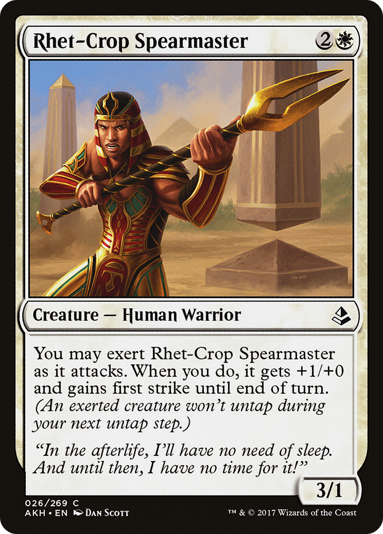 Rhet-Crop Spearmaster [Amonkhet] Foil