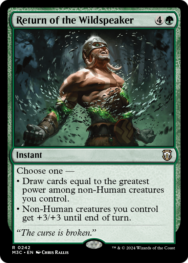 Return of the Wildspeaker (M3C-242) - Modern Horizons 3 Commander Foil