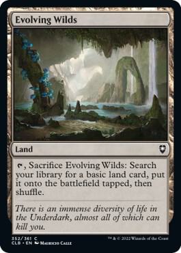 Evolving Wilds 352 (Commander Legends: Battle for Baldur's Gate)  - Foil