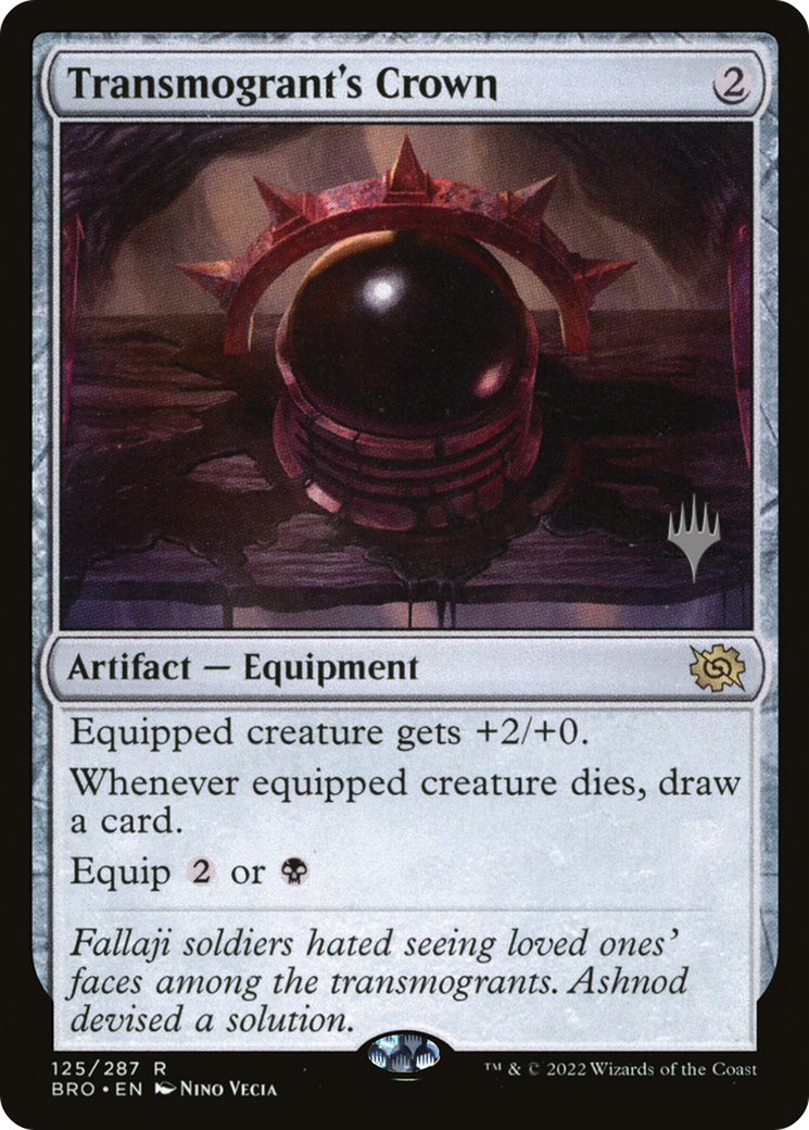 Transmogrant's Crown (Promo Pack) [The Brothers' War Promos] Foil