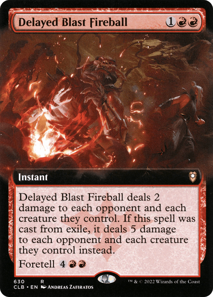 Delayed Blast Fireball (Extended Art) [Commander Legends: Battle for Baldur's Gate]