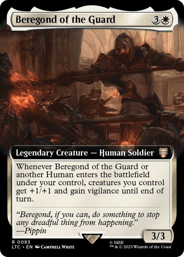 Beregond of the Guard (093) [Tales of Middle-earth Commander] : (Extended Art) Foil