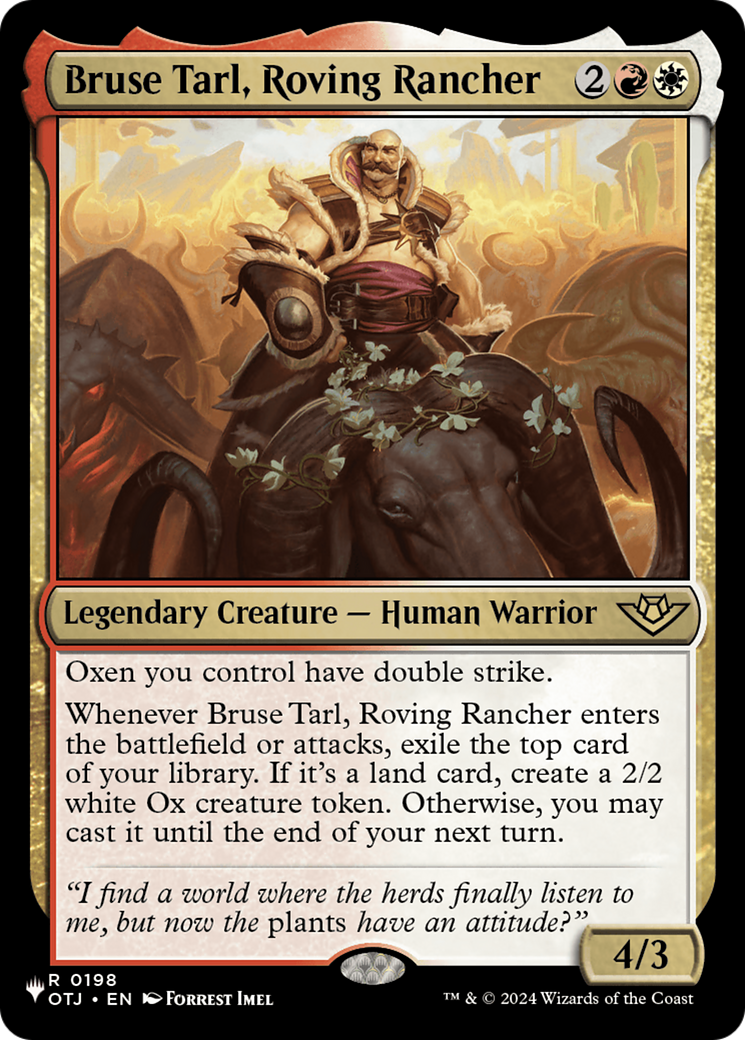 Bruse Tarl, Roving Rancher |  (OTJ-198) [The List]