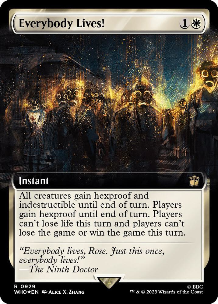 Everybody Lives! 929/331 (Universes Beyond: Doctor Who)  - Extended Art Surge Foil