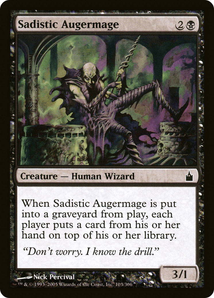 Sadistic Augermage [Ravnica: City of Guilds] Foil