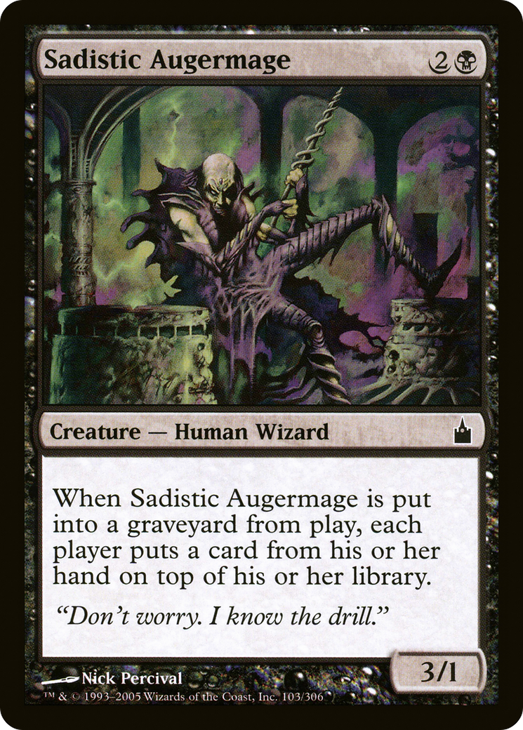 Sadistic Augermage [Ravnica: City of Guilds] Foil