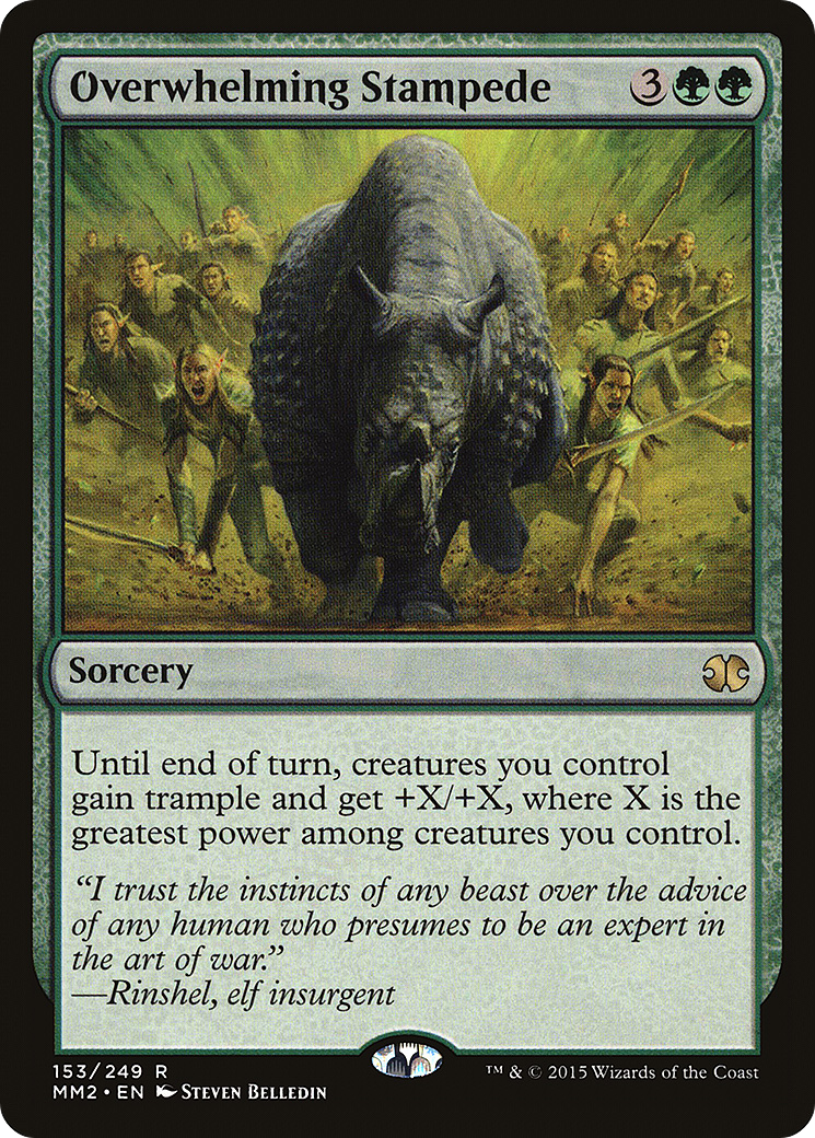 Overwhelming Stampede [Modern Masters 2015] Foil