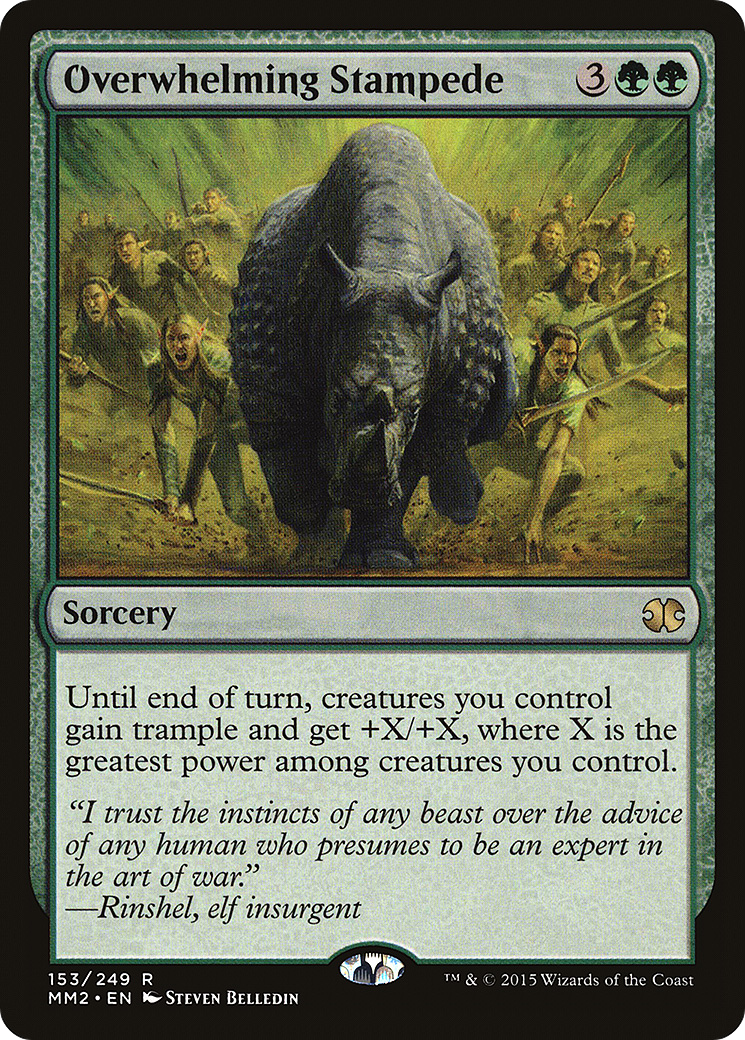 Overwhelming Stampede [Modern Masters 2015] Foil