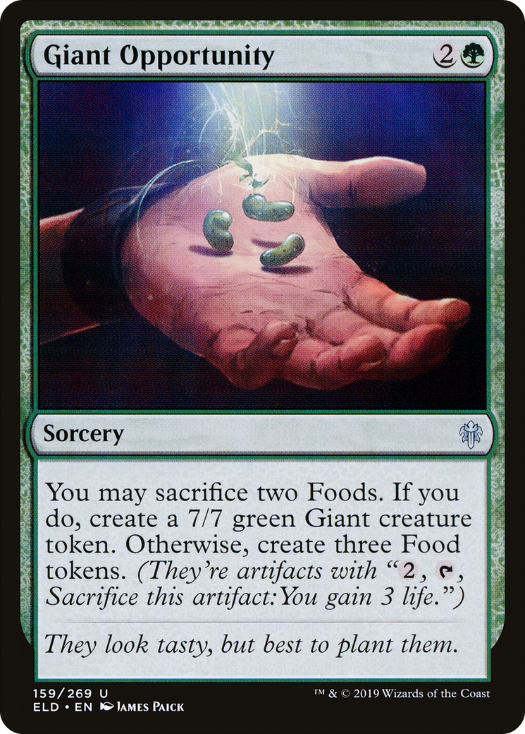 Giant Opportunity [Throne of Eldraine] Foil