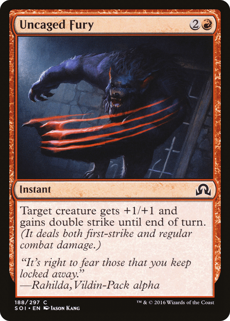 Uncaged Fury [Shadows over Innistrad] Foil