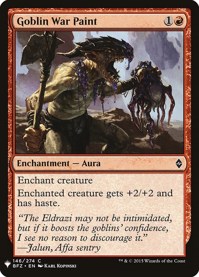 Goblin War Paint |  (BFZ-146) [The List]
