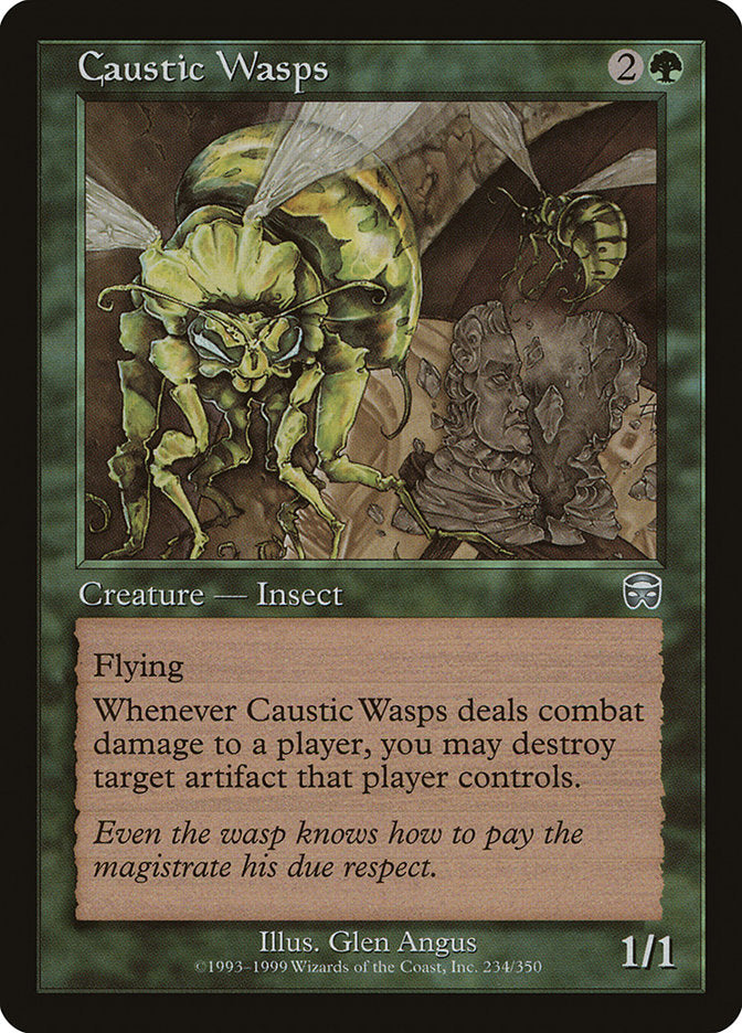 Caustic Wasps 234/350 (Mercadian Masques) 