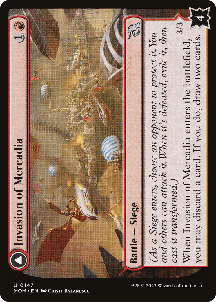Invasion of Mercadia // Kyren Flamewright [March of the Machine]