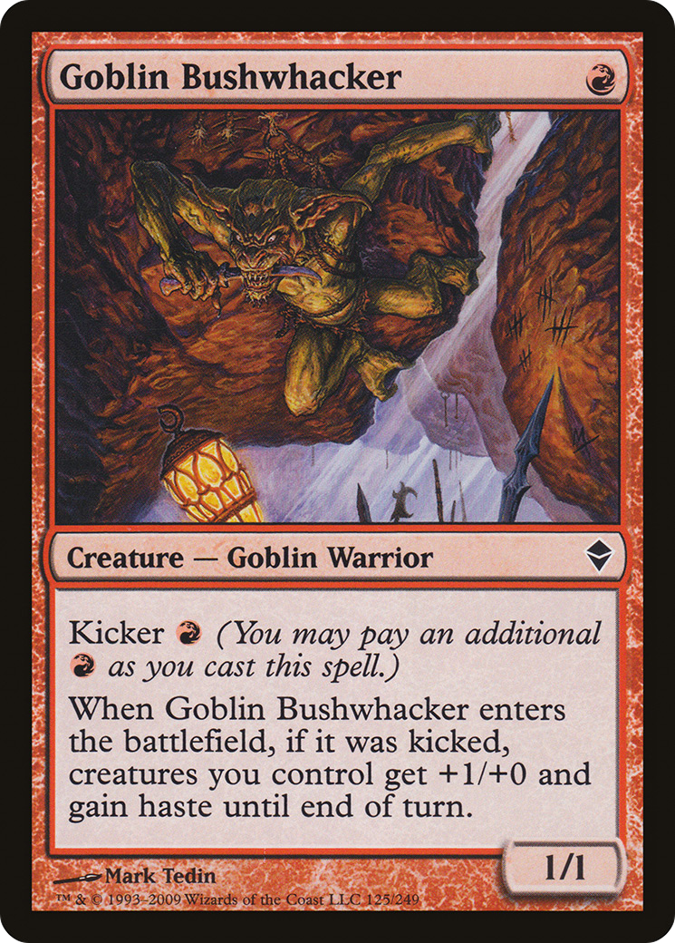 Goblin Bushwhacker (ZEN-125) - Zendikar Foil