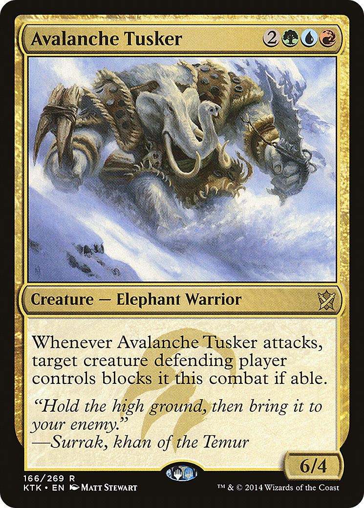 Avalanche Tusker [Khans of Tarkir] Foil
