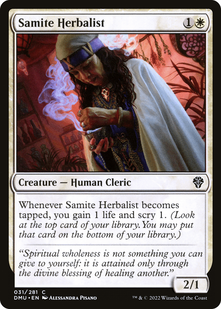 Samite Herbalist [Dominaria United] Foil