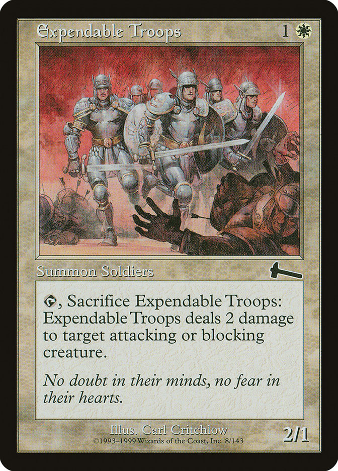 Expendable Troops 8/143 (Urza's Legacy) 