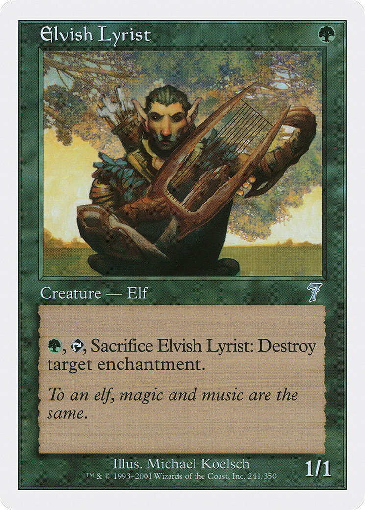 Elvish Lyrist [Seventh Edition] Foil