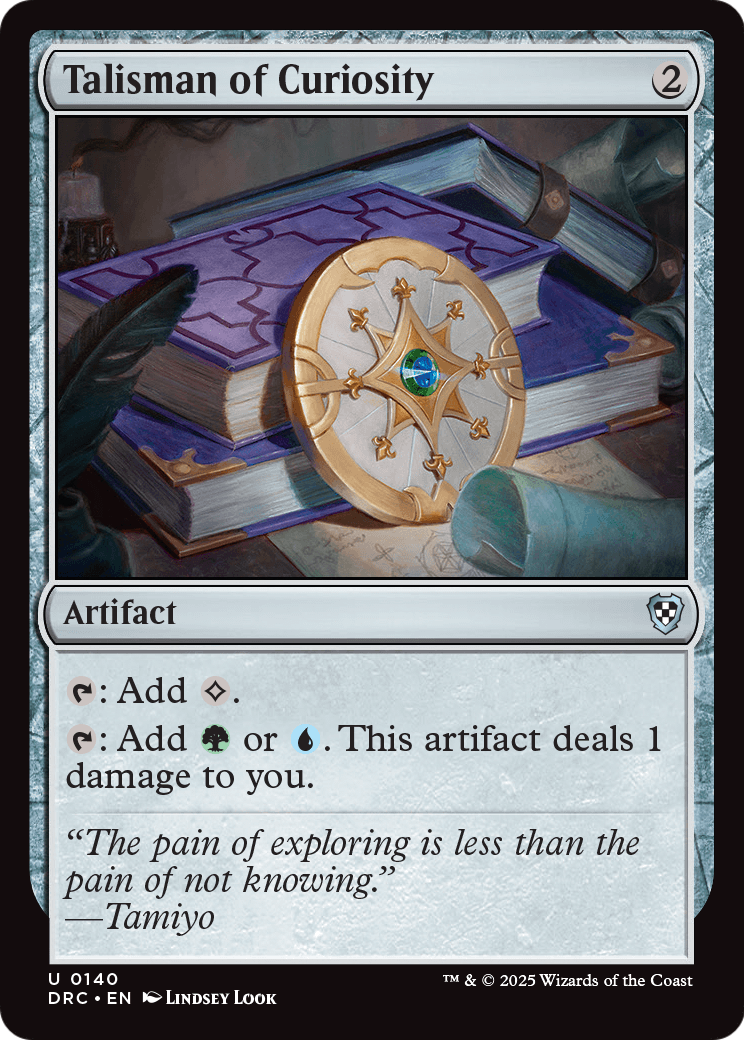 Talisman of Curiosity (-140) [Commander: Aetherdrift]