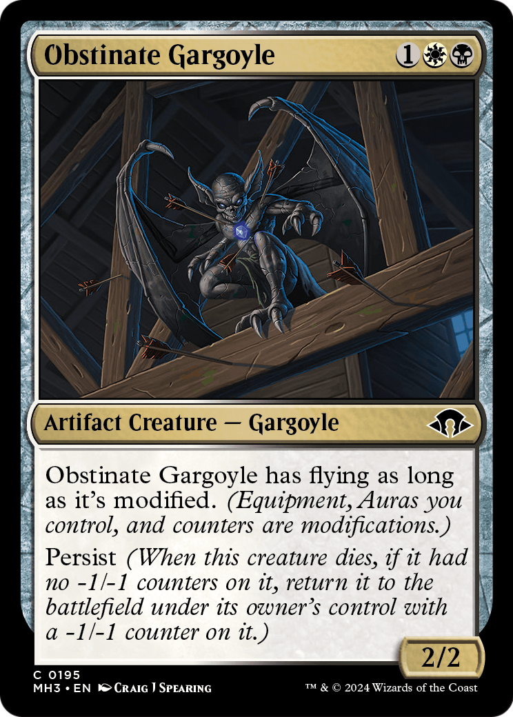 Obstinate Gargoyle [Modern Horizons 3] Foil
