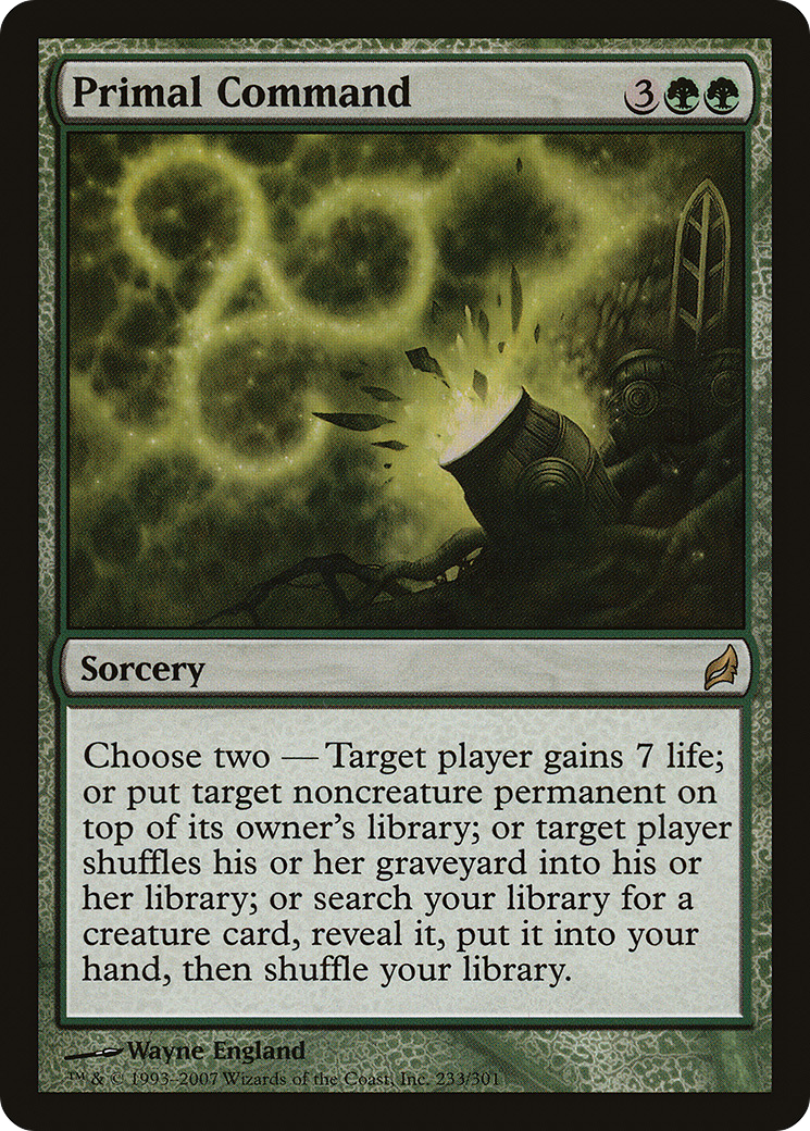 Primal Command [Lorwyn] Foil