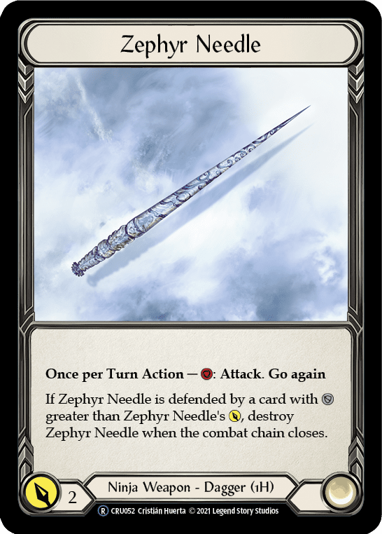 Zephyr Needle [U-CRU052] (Crucible of War Unlimited)  Unlimited Normal