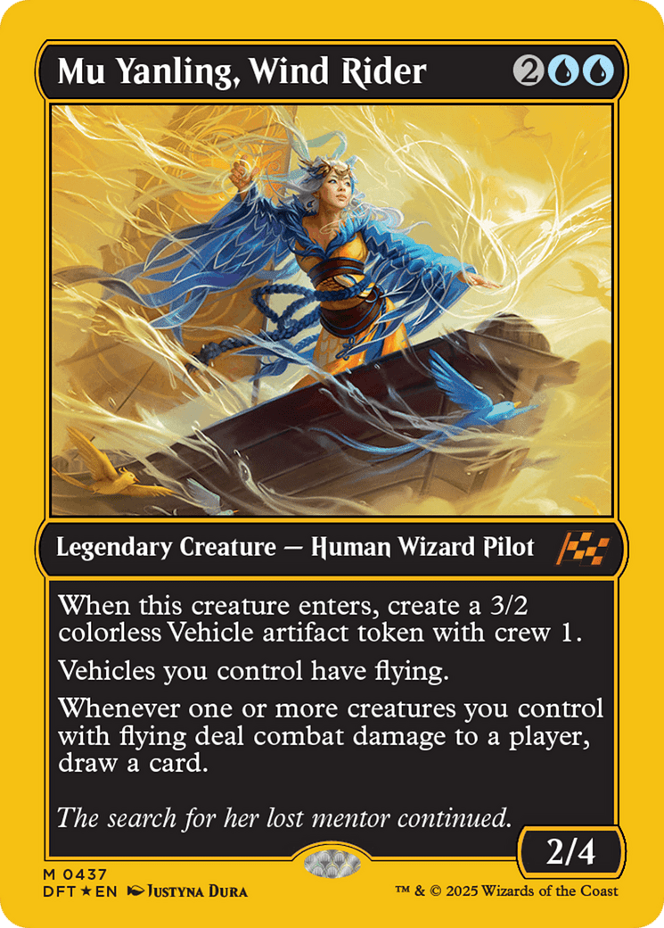 Mu Yanling, Wind Rider |  Foil (437) [Aetherdrift]