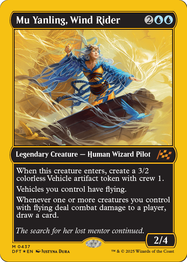 Mu Yanling, Wind Rider |  Foil (437) [Aetherdrift]