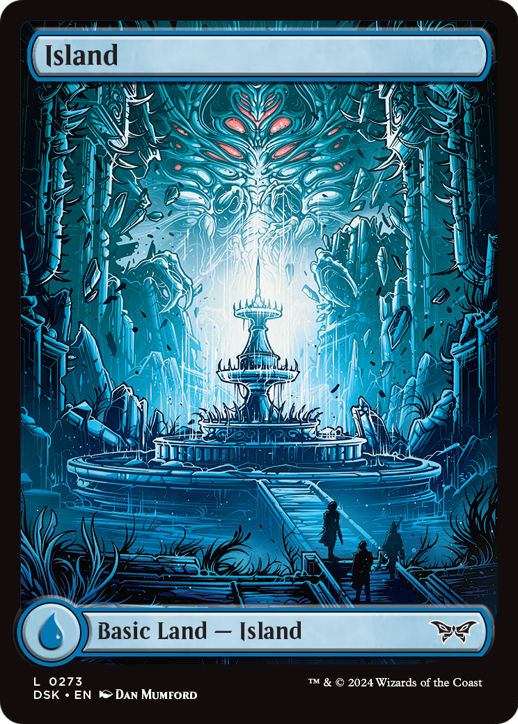 Island (273) - Full Art [Duskmourn: House of Horror] Foil