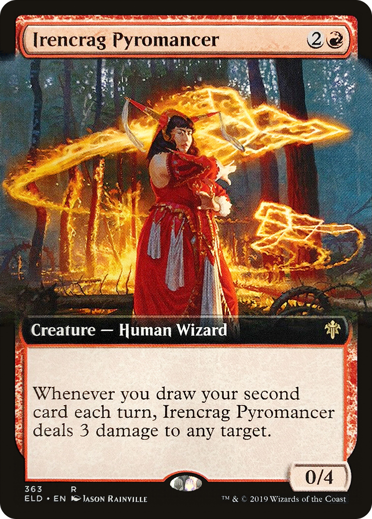 Irencrag Pyromancer (Extended Art) [Throne of Eldraine] Foil