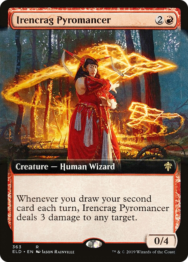 Irencrag Pyromancer (Extended Art) [Throne of Eldraine] Foil