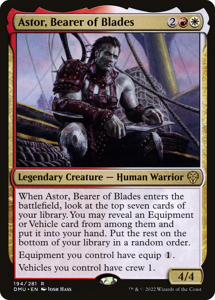 Astor, Bearer of Blades [Dominaria United] Foil