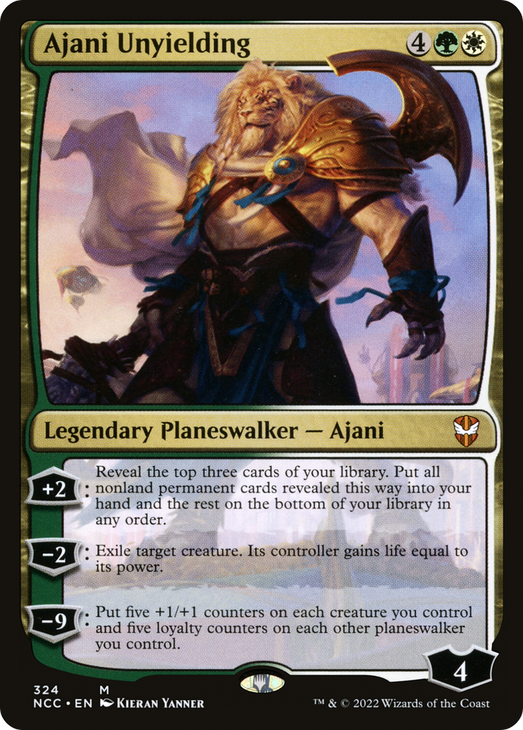 Ajani Unyielding (-324) [New Capenna Commander]