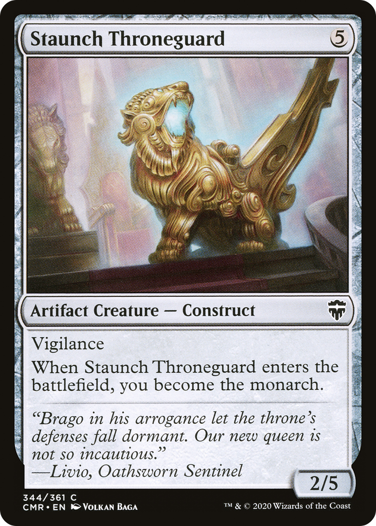 Staunch Throneguard [Commander Legends] Foil
