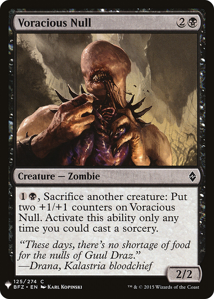 Voracious Null |  (BFZ-125) [The List]