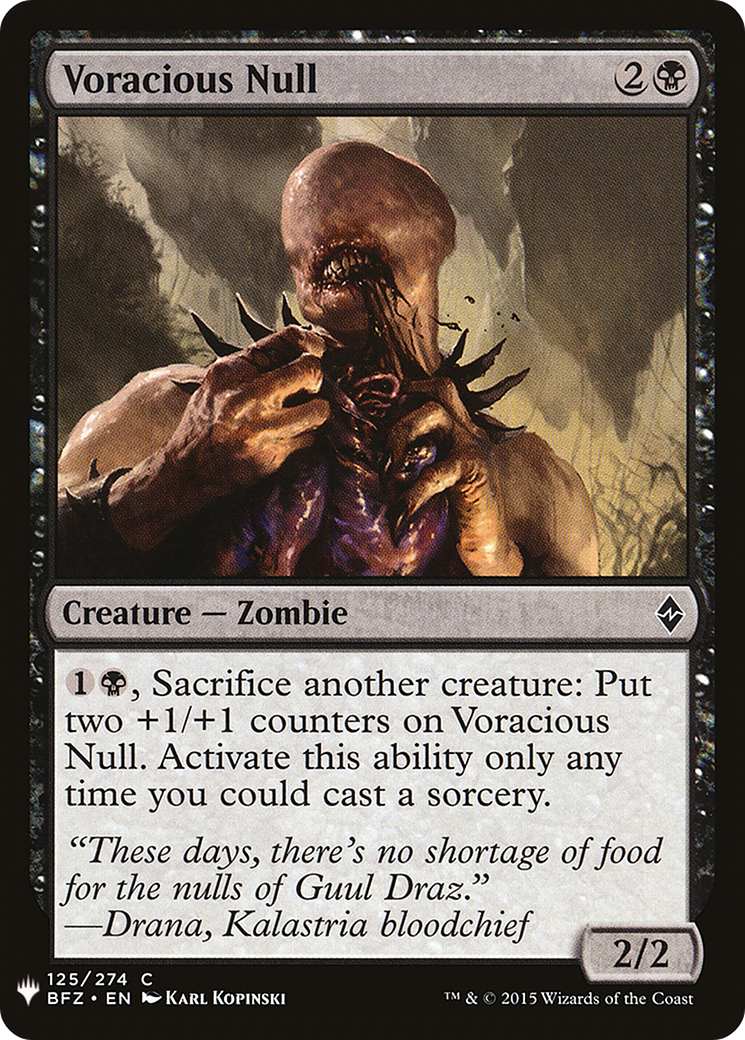 Voracious Null |  (BFZ-125) [The List]