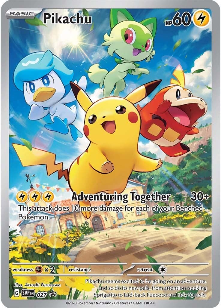 Pikachu 027- SV Scarlet & Violet Promo Cards Holofoil