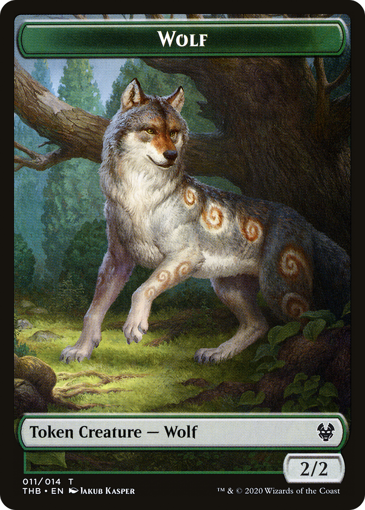 Wolf (TTHB-011) - Theros Beyond Death Tokens Foil