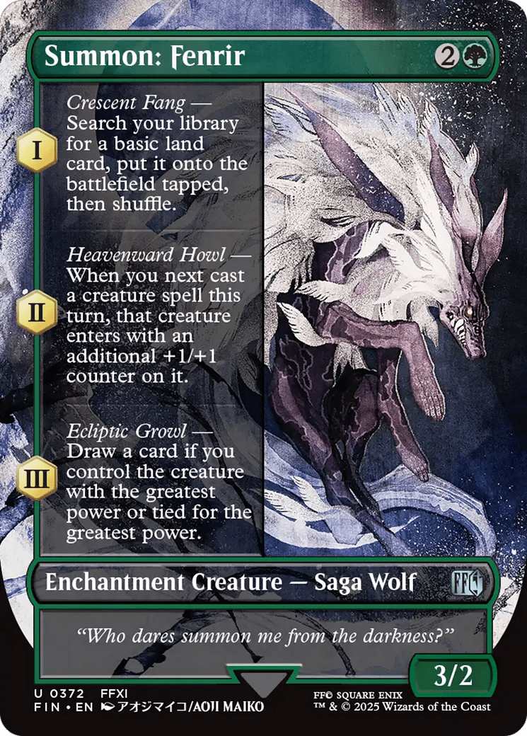 Summon: Fenrir (Borderless) (372) [FINAL FANTASY]