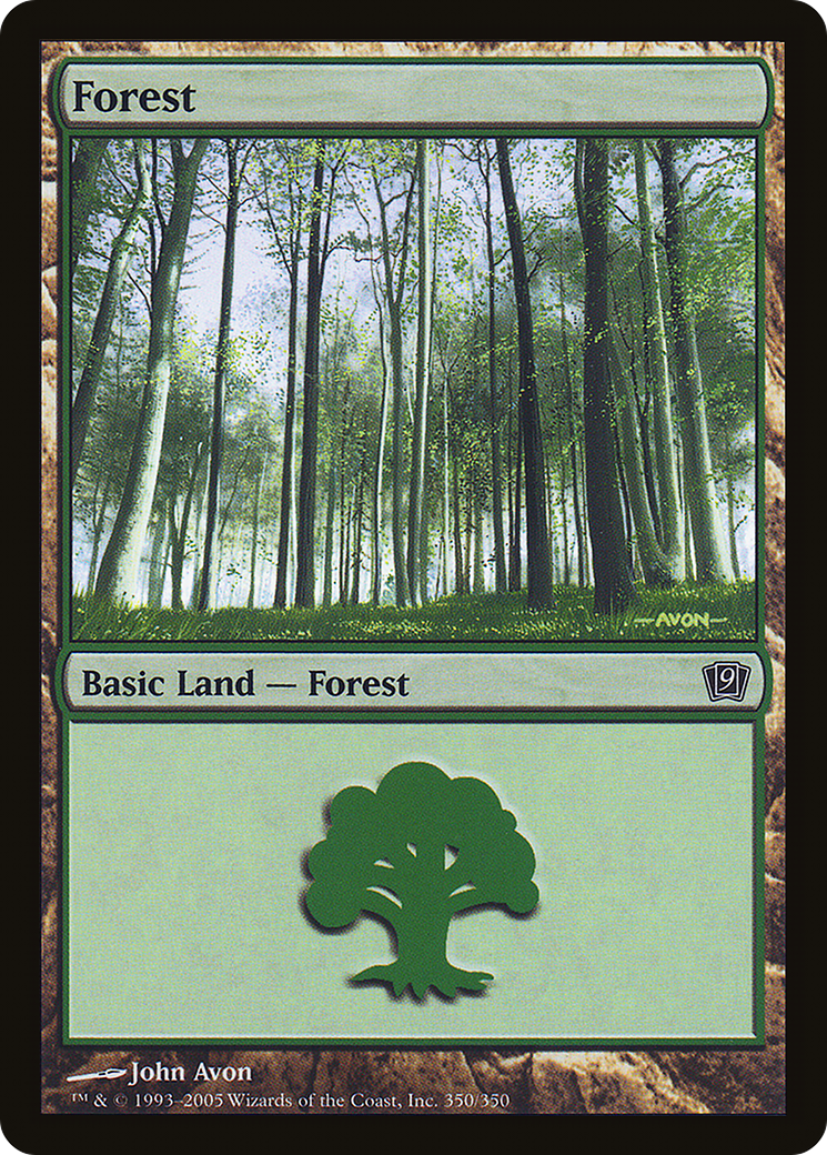 Forest (350) [Ninth Edition] Foil