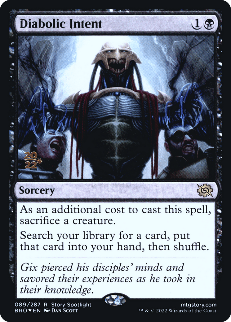 Diabolic Intent [The Brothers' War Prerelease Promos]