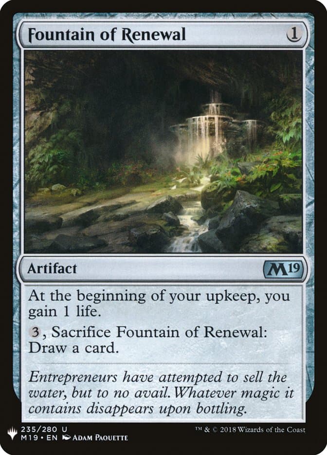 Fountain of Renewal |  (M19-235) [The List]