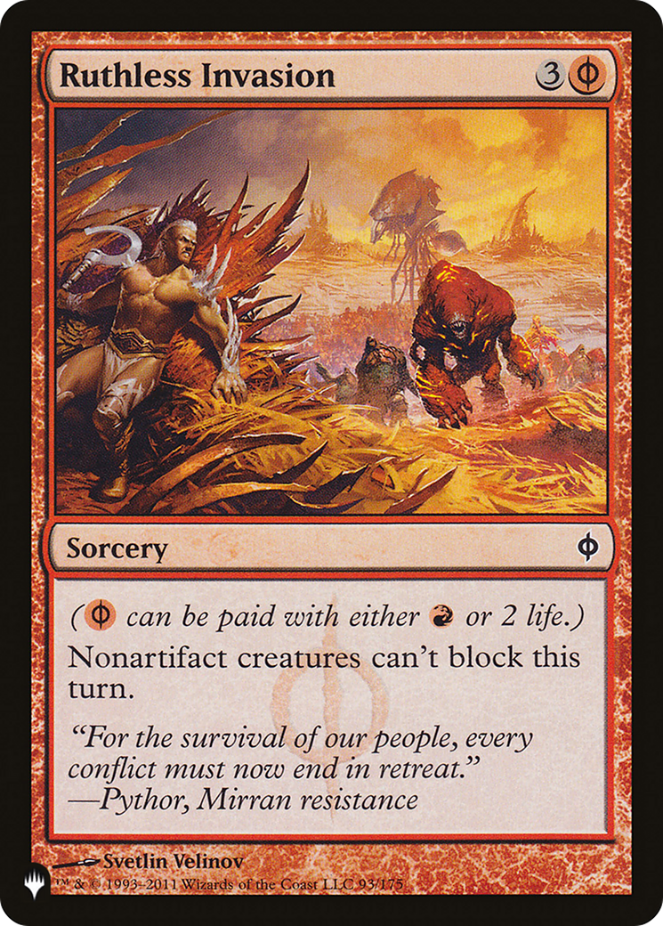 Ruthless Invasion |  (NPH-93) [The List]