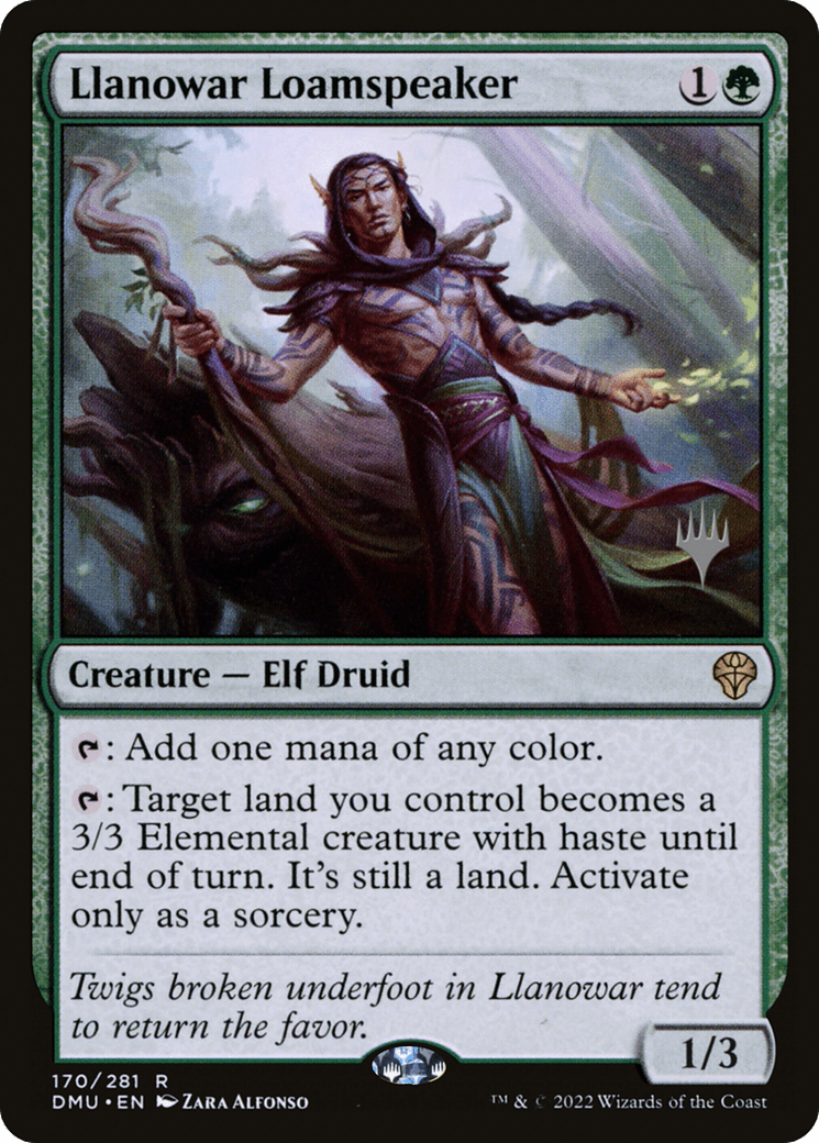 Llanowar Loamspeaker (Promo Pack) [Dominaria United Promos] Foil