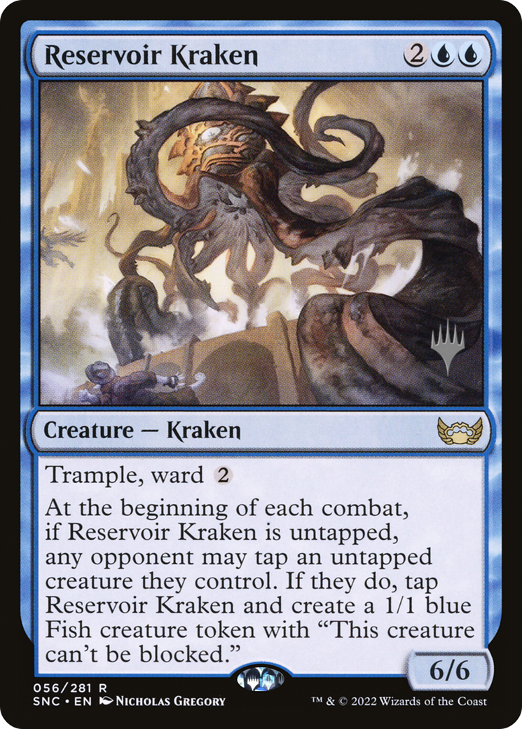 Reservoir Kraken (Promo Pack) [Streets of New Capenna Promos] Foil