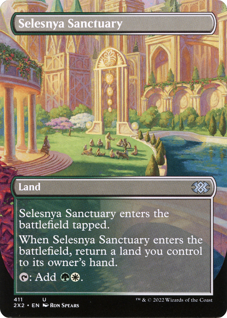 Selesnya Sanctuary (Borderless Alternate Art) [Double Masters 2022] Foil
