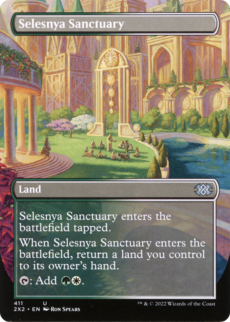 Selesnya Sanctuary (Borderless Alternate Art) [Double Masters 2022] Foil